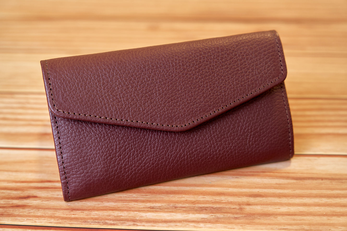 Billetera Cuero Dama- Vino (Flotter)