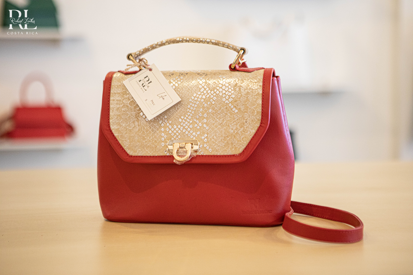 Bolso Lilia- Rojo Dorado