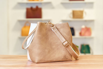 Bolso Eugenia- Blanco & Beige