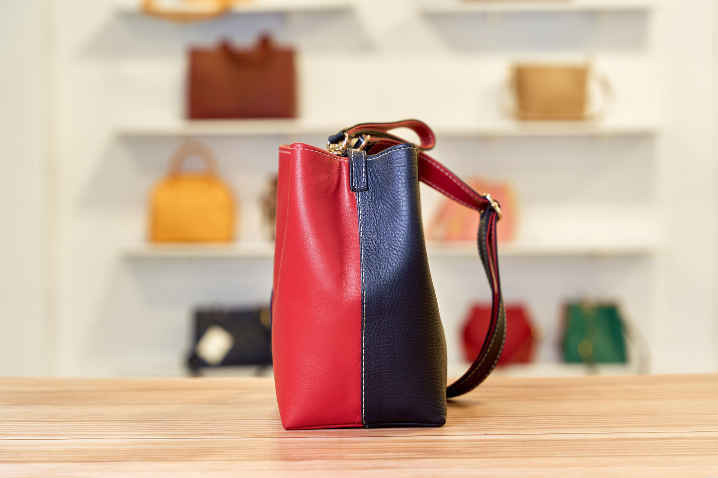 Bolso Eugenia- Azul & Rojo