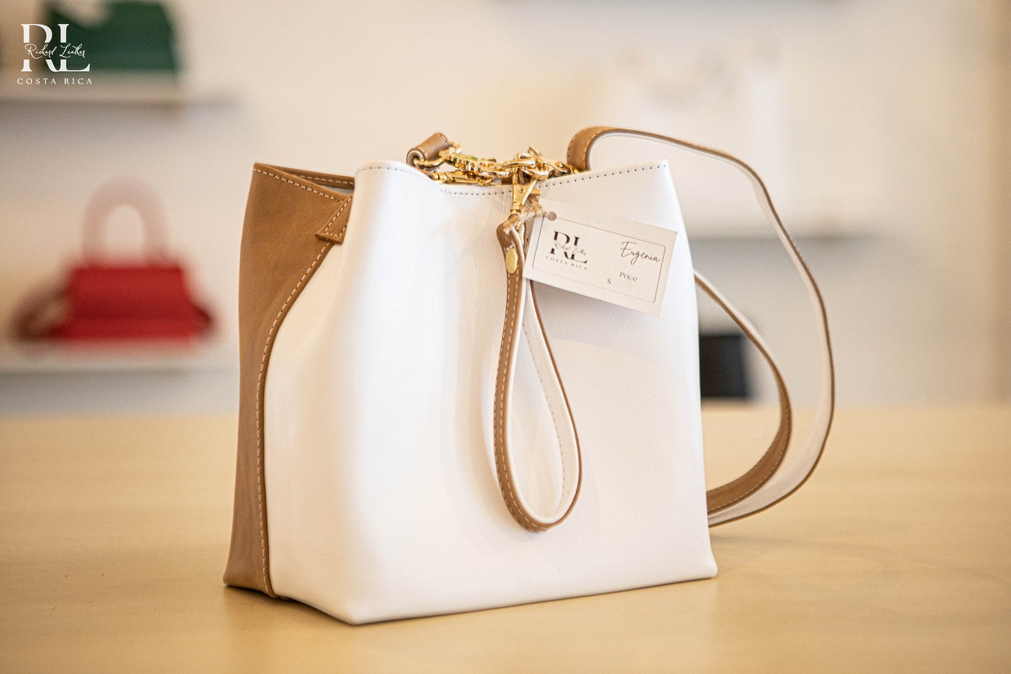 Bolso Eugenia- Blanco & Beige