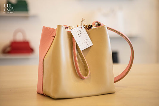 Bolso Eugenia- Rosa & Beige