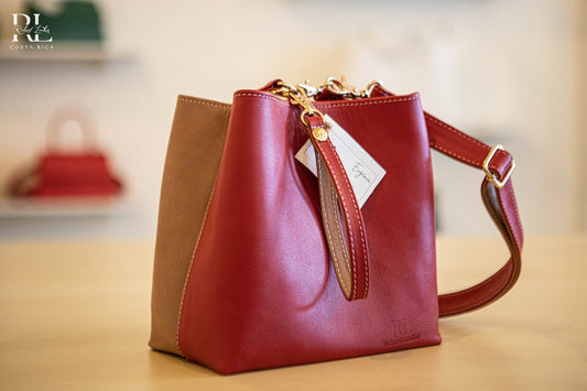 Bolso Eugenia- Rojo & Beige