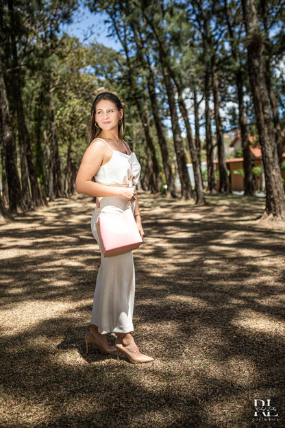 Bolso Eugenia- Rosa & Beige